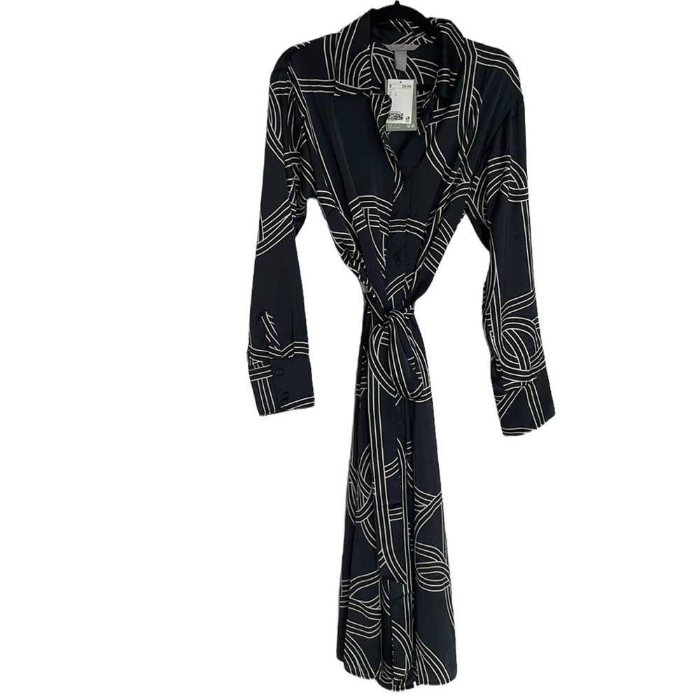 NWT H&M Maxi Shirt Dress, Size Large